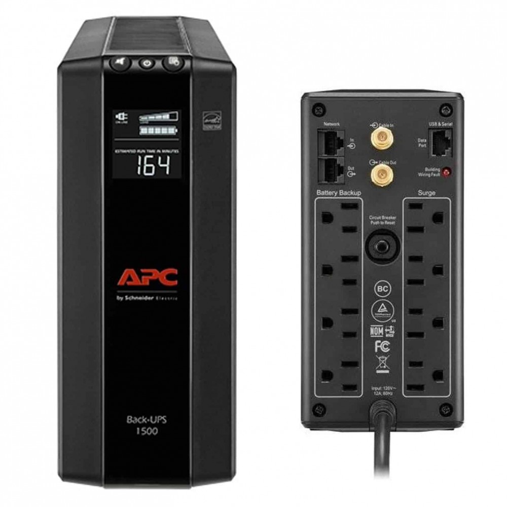 APC UPS BX1500M-LM60 1500VA 900W Interactive 10 Tomas