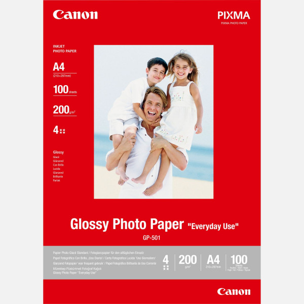 Papel Fotografico Canon A4 GP-501  100un...